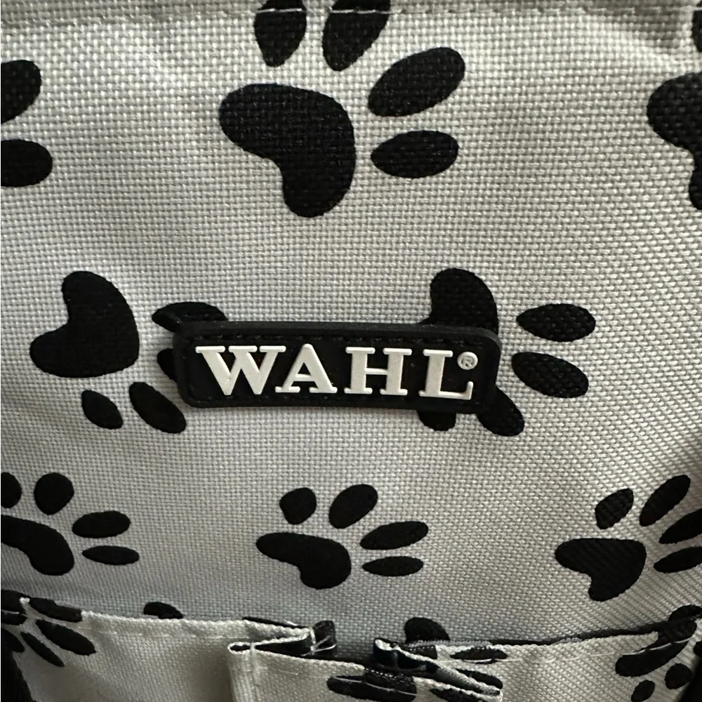 Wahl Tote For Groomers Bring Everything!! Black & White paw prints